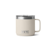 YETI Rambler 14 oz front view shows Cape Taupe finish and rugged look