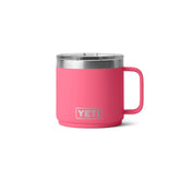 YETI Rambler 14 oz Tropical Pink front view showing durable finish and color