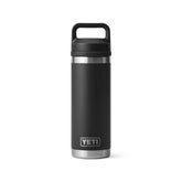 YETI Rambler front view showing black finish and durable design for everyday use