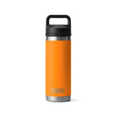 YETI Rambler 18 oz front view showcasing King Crab color and portability