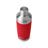 YETI Rambler front view in Rescue Red showing durable finish and benefit: visibility