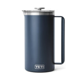 YETI Rambler 64 oz French Press front view showing navy finish and durability