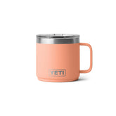 YETI Rambler front view in Lowcountry Peach showing durable finish and capacity