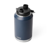 YETI Rambler Gallon Jug front view showing navy finish and durable carry handle