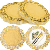 Yexiya gold 14 inch doily front packaging showing quantity and color benefit