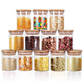 Yibaodan front view of 12-pack jars showing neat storage and organized look