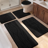 YIHOUSE front view of packaged black 5-piece set showing complete collection benefit