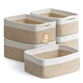 Yilobi front view showing five baskets neatly arranged, adds tidy storage