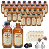 YINGERHUAN amber glass bottles front view showing pack and airtight design for safe storage