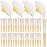 Yinkin front packaging of 100 fans showing quantity and neat wrapping, perfect for events