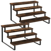 YINMIT front view of 4-tier riser pack showing storage benefit