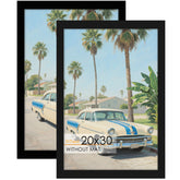 YiTanli front view of black 20x30 frame showing clean border and display benefit