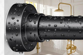 YNL matte black rod front view shows sleek profile and durable finish