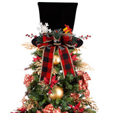 YOFIT top hat front view showing elegant velvet crown and festive look
