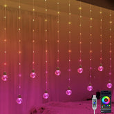 YOLIGHT front view showing full curtain for quick room transformation