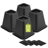 Yookwutar risers front view showing black four-pack and sturdy design for stable lifts
