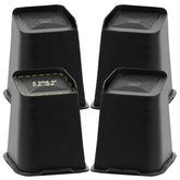 Yookwutar front view of 8 inch riser showing sturdy wide platform and stability benefit