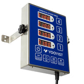 YOOYIST front view showing stainless steel and clear controls for durability
