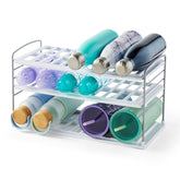 YouCopia UpSpace front view showing organized bottles and clear access