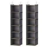 YOUDENOVA front view showing hanging organizer and space-saving benefit