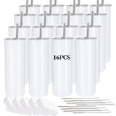 YOUKE OLA front view of 20oz straight tumbler showing blank coating and shape benefit