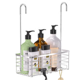 YUOROS front view hanging caddy showing organized bottles and space efficiency