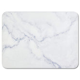 YUXSM front view of stone drying mat showing clean white surface and compact size for quick drying