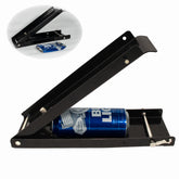 YYDS front view of floor can crusher showing sturdy steel frame and stability benefit