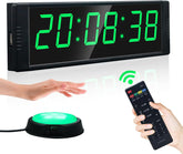 YZ gym timer front display showing large bright digits for easy visibility