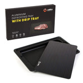 Zabika front view of tray showing large defrost surface and tidy drip tray for convenience