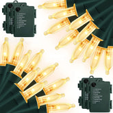 Zaffaella front view of four warm white string lights showcasing full kit