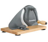 Zassenhaus front view showing gray frame and stable base for precise slicing