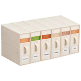 ZenStorage front view of off-white sheet organizer showing neat storage benefit