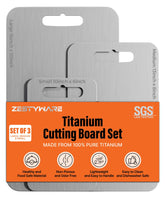 ZESTYWARE titanium board front packaging showing durable non-toxic material