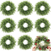Zeyune front packaging showing eight 14-inch wreaths ready to decorate