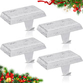 Zhengmy front view of four holders showing complete set and retro white finish