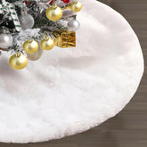 Zhmiyiqijiay front view of full 60-inch tree skirt creating polished base