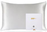 ZIMASILK king pillowcase front view showing smooth silk and elegant finish benefits comfort
