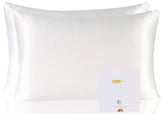 ZIMASILK queen pillowcase front view showing smooth silk and crisp finish for gentle sleep