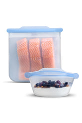 Ziploc Endurables large pouch front showing secure seal and capacity benefit