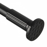 ZOCONE front view of full adjustable rod, sleek black and sturdy