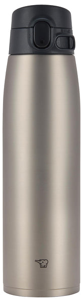 Zojirushi front view showing stainless steel finish and compact design benefit portability