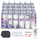 ZONEGRACE front packaging showing 24 boxed tumblers, ready for shipping
