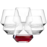 Zwiesel Glas Pure stemless burgundy front view showing elegant silhouette and clarity