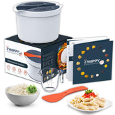 Zwippy front view packaging showing appliance and key benefits