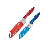 Zyliss santoku front view showing clean blade for effortless slicing