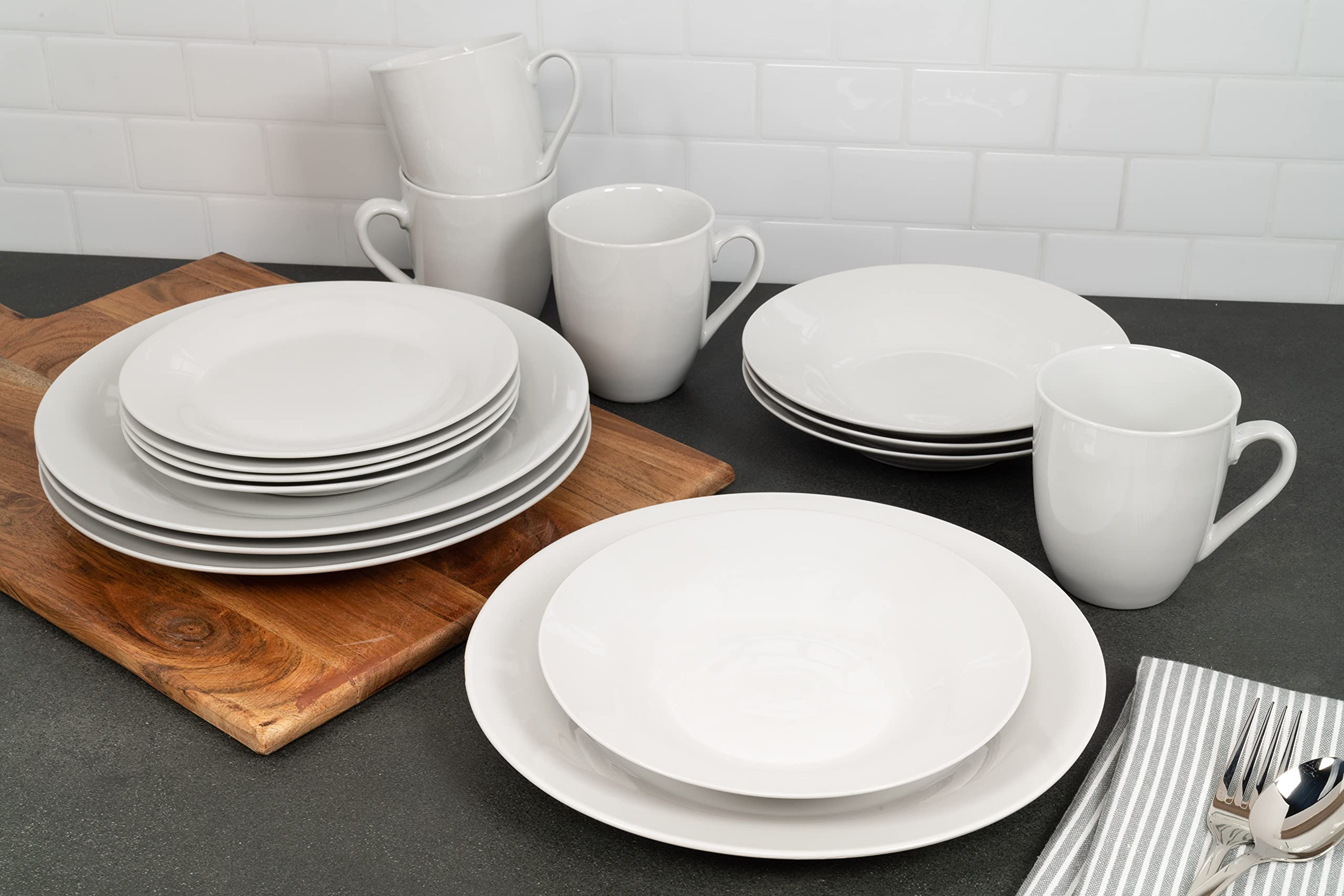 10 Strawberry Street styled dinner table showing how white set enhances food presentation
