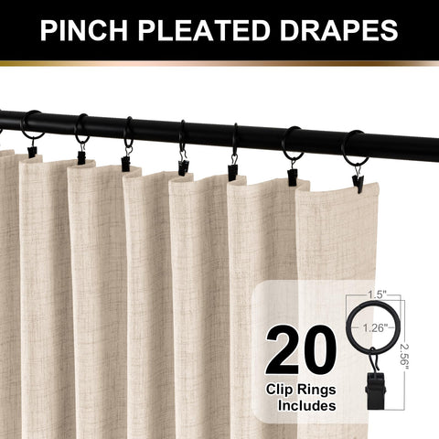 100% Blackout Shield clip rings and rod pocket detail for flexible hanging