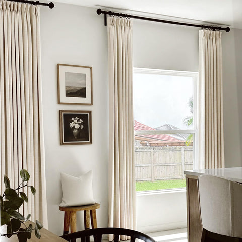 100% Blackout Shield metal hooks on rail illustrating easy installation options