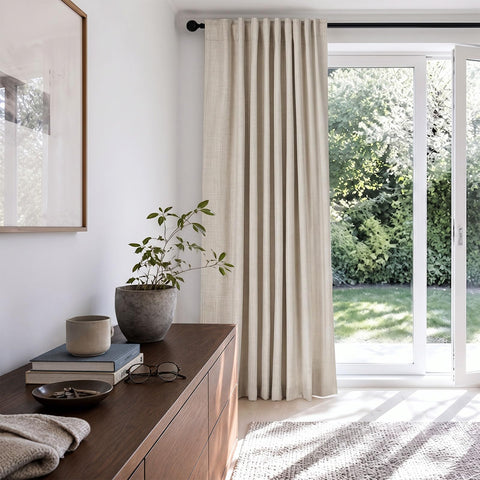 100% Blackout Shield full panel installed on sliding door reducing glare